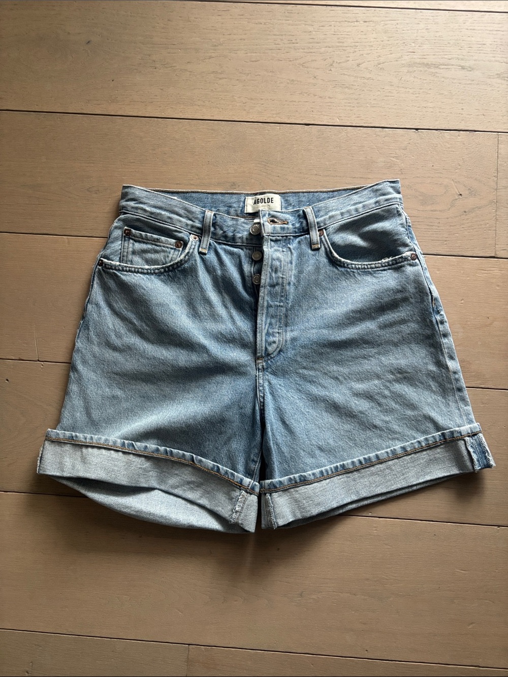 Agolde “Dame” cuffed shorts